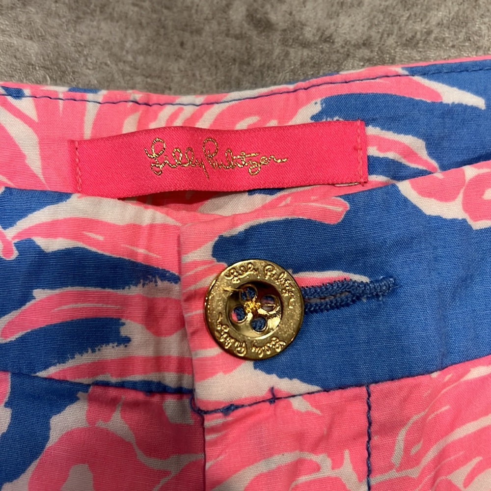 Lily Pulitzer Shorts - Pink Blue Pineapple - Picture 2 of 5